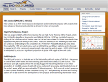 Tablet Screenshot of hillendgold.com.au
